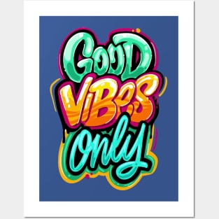 Good Vibes Only - Typhography Style Posters and Art